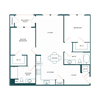 Palmia 55+ Apartments Fremont CA 2 Bedroom B4 + Study 1118 Sq Ft